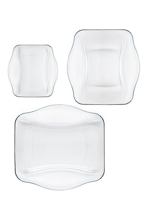 Набір скляних тарілок You me (6 предметів) | 6294503