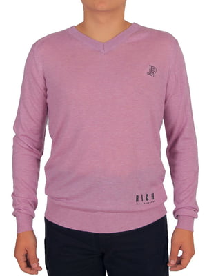 Пуловер розовый меланж | 6295927