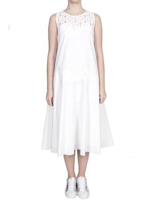 Платье А-силуэта белое | 6295980