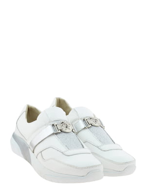 Кросівки біло-сріблясті | 6299117