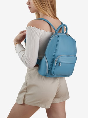 Рюкзак блакитного кольору | 6299638