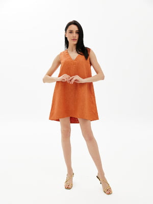Платье А-силуэта оранжевого цвета | 6299696