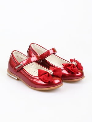 Червоні туфлі з бантиками | 6301233