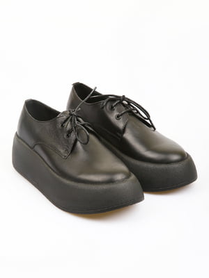 Туфли кожаные черные | 6301365