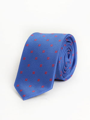Краватка синя в горошок | 6301762