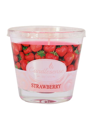 Свічка ароматизована Decor у склянці Strawberry 80*90 (30 год) | 6305041