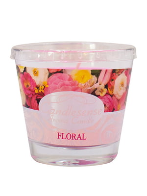 Свеча ароматизированная Decor в стакане Floral 80*90 (30 ч) | 6305048