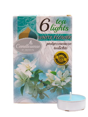 Свеча-таблетка ароматизированная White Flowers (4,5 ч, 6 шт.) | 6305327