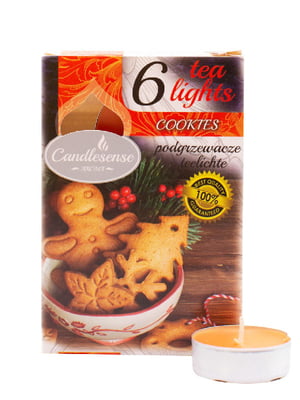 Свічка-пігулка ароматизована Cookies (4,5 год, 6 шт.) | 6305329