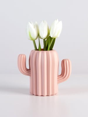 Ваза для цветов декоративная розовая (11 см) | 6305917