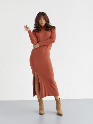 Сукня-футляр теракотового кольору кольору | 6306569