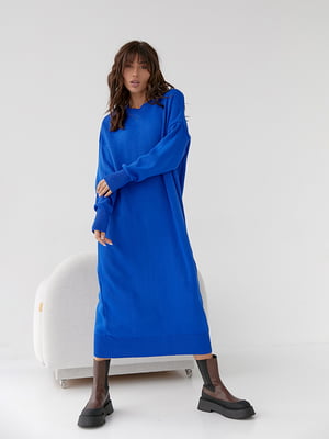 Сукня-светр синя | 6306660