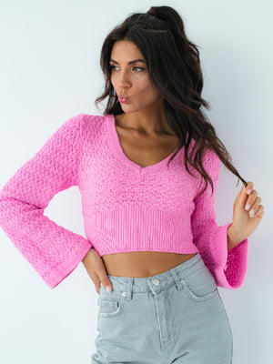 Пуловер розовый | 6306959
