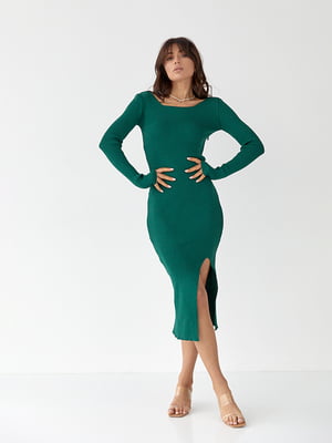 Платье-футляр зеленое | 6307312