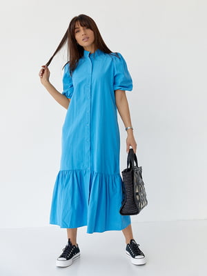 Сукня-сорочка синя | 6307526