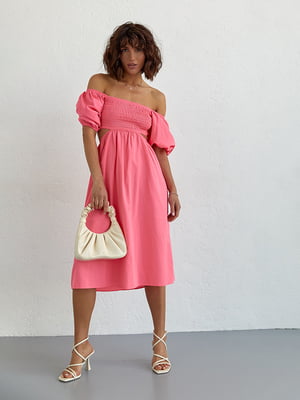 Платье-А силуэта розовое | 6307754