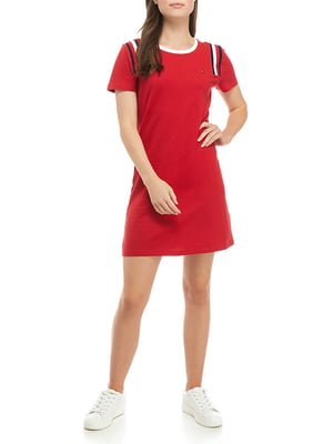 Платье-футболка красное | 6324145