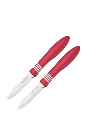 Набір ножів для овочів (червоний) Cor & Cor 76 мм 2 предмети | 6308365