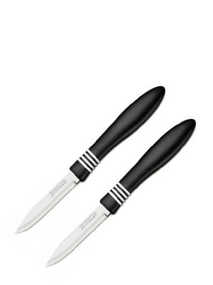 Набор ножей для овощей (чёрный)  Cor & Cor 76 мм 2 предмета | 6308366