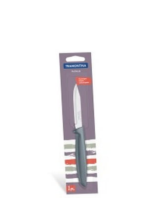Нож TRAMONTINA PLENUS grey нож д/овощей 76мм инд.блистер | 6308580