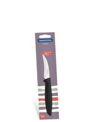Нож TRAMONTINA PLENUS black нож шкуросъемный 76мм | 6308890