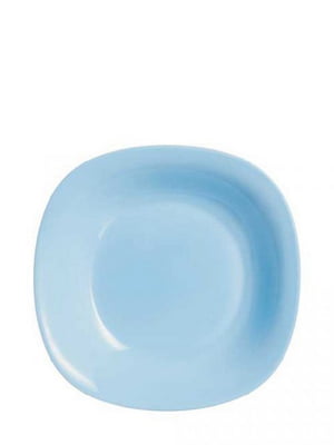 Тарелка суповая Carine Light Blue квадратная 21 см | 6309286