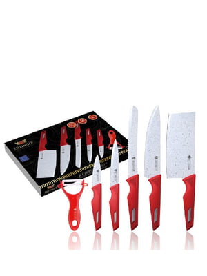 Набір ножів з мармуровим покриттям 6 предметів | 6309669