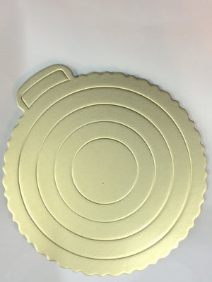 Підкладка для торта золотиста D 260 мм | 6309918