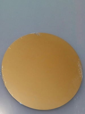 Підкладка для торта кругла золотого кольору D 240 мм (1 уп 20 шт) | 6309923