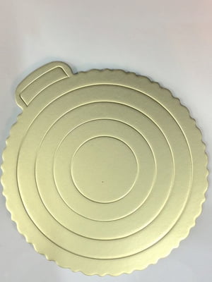 Подложка для торта серебристая D 220 мм | 6309924