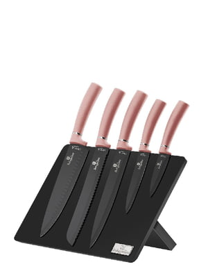Набір ножів на магнітній підставці Haus I-Rose Edition 6 предметів | 6310121