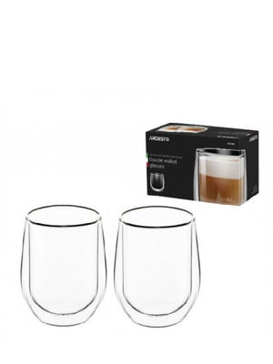 Набор стаканов с двойными стенками для латте 2 шт 360 мл | 6310194