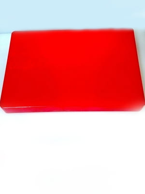Доска разделочная пластиковая красного цвета 440*300*50 мм | 6310543