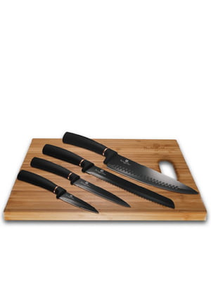 Набір ножів із нержавіючої сталі 5 предметів Haus Black Rose Collection | 6311069