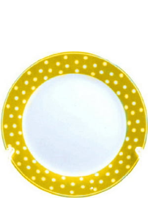 Тарелка фарфоровая (желтая) 18 см Maestro | 6311564