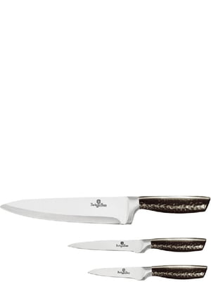 Набор ножей 3 предмета Haus Metallic Line Carbon Edition | 6312298