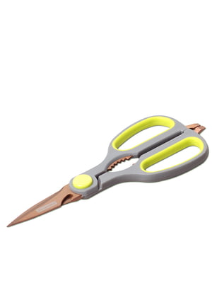 Ножницы кухонные 21.5 см из нержавеющей стали с пластиковыми ручками и орехоколом | 6313622