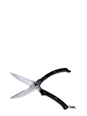 Ножиці кухонні для птиці з чорними ручками 25 см | 6314956