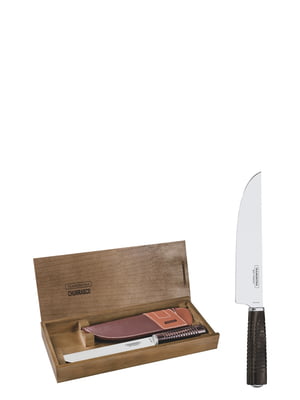 Нож для мяса в кожаном чехле Tramontina Barbecue Polywood 203 мм | 6315118