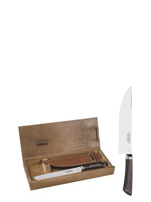 Нож для мяса в кожаном чехле Tramontina Barbecue Polywood 203 мм | 6315122