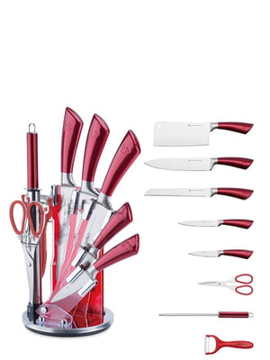 Набір ножів на підставці 9 предметів | 6315194