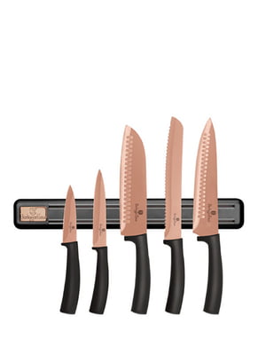 Набір ножів із нержавіючої сталі Haus Metallic Line Rose Gold Editio | 6315315