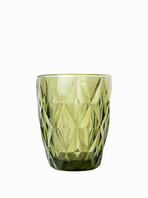 Набір склянок із кольорового скла Смарагд 240 мл 6 предметів | 6315725