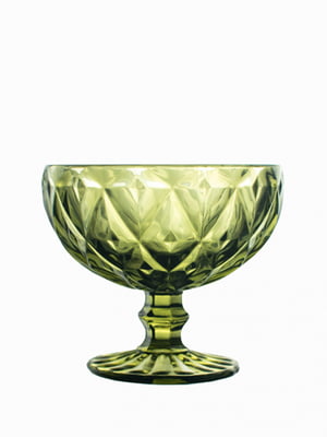 Набор креманок из цветного стекла Изумруд 4х300 мл | 6315944