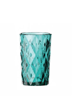 Набор стаканов из цветного стекла Бирюза 6х350 мл | 6316465