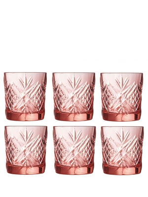 Склянка Зальцбург низька рожева 300 мл 6 шт | 6316743