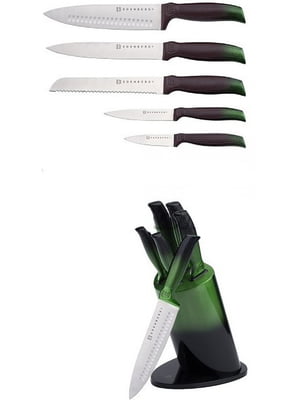 Набір ножів з підставкою 6 предметів | 6316979