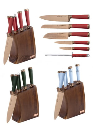Набір ножів з підставкою 7 предметів | 6316985