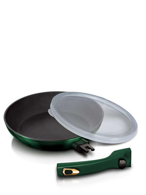Сковорода із пластиковою кришкою 24 см Haus Emerald Collection | 6317607