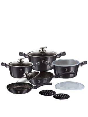Набор посуды 13 предметов Haus Metallic Line Carbon Pro Edition | 6317643